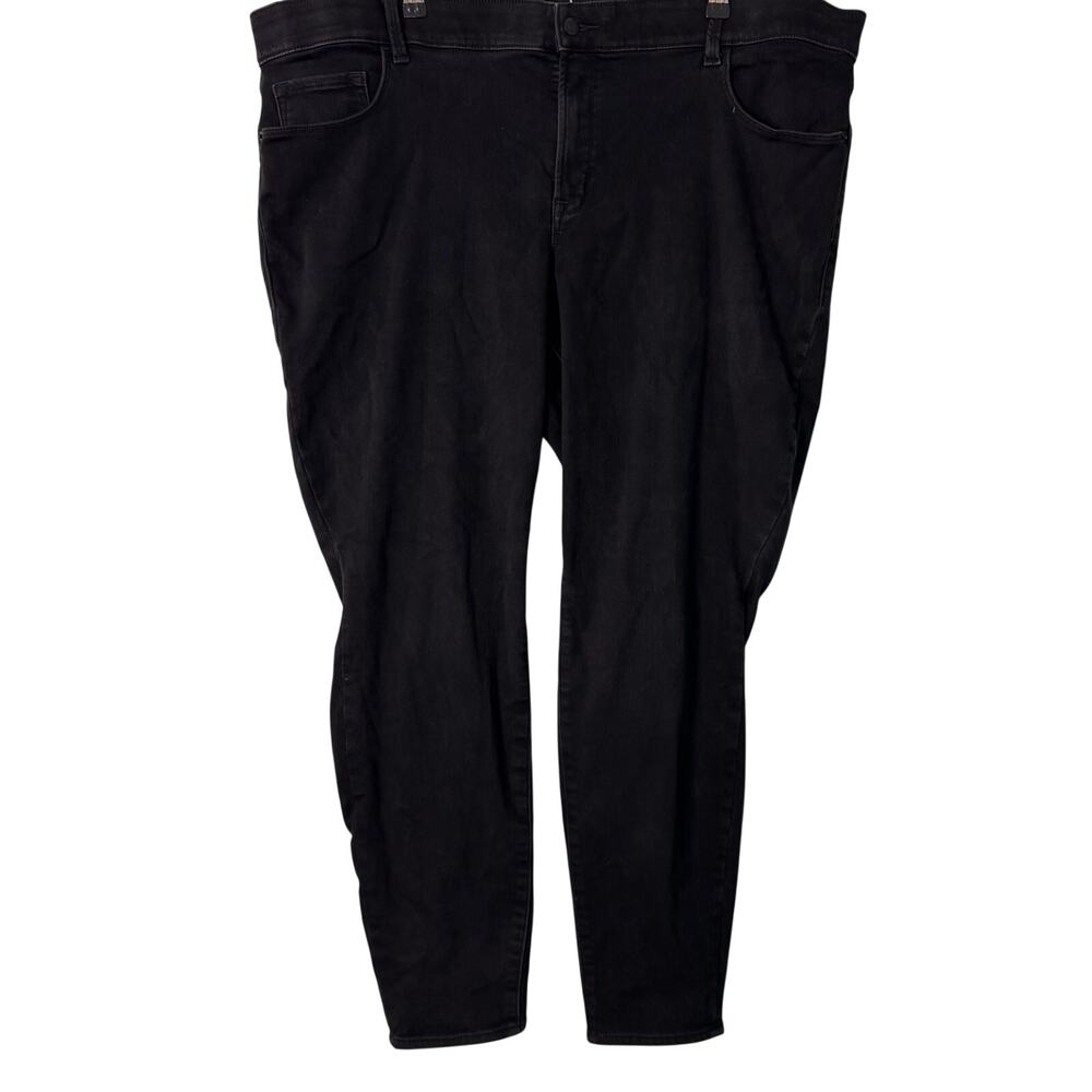Old Navy Black Rockstar Super Skinny Built In Warm‎ Jeans Plus Size 24 Long